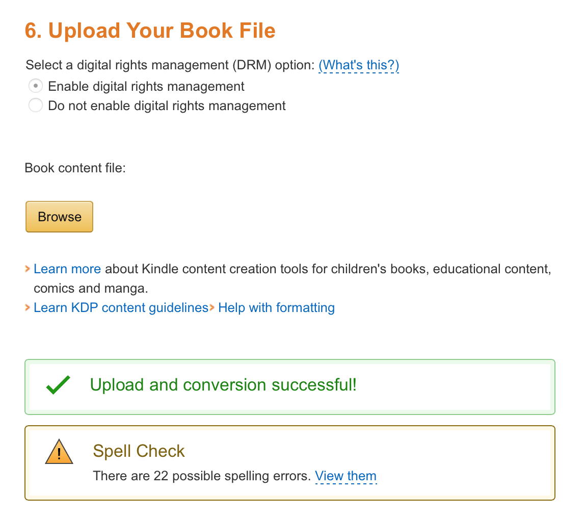 Publishing Your Book: Kindle