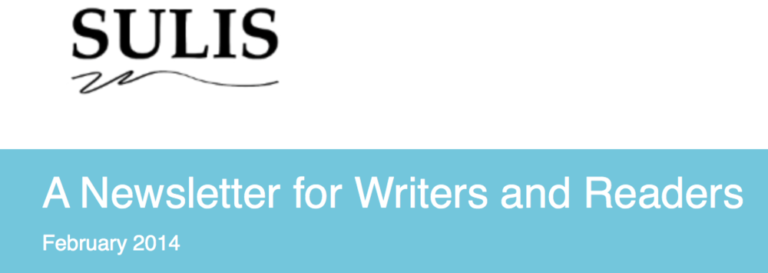 Sulis — A Newsletter for Writers and Readers (February 2015)