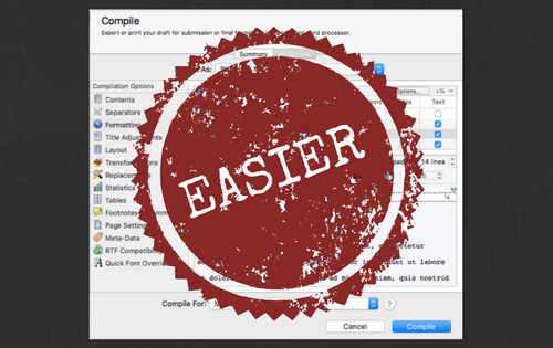 Setting Up Your Scrivener Project for Easier Compiling