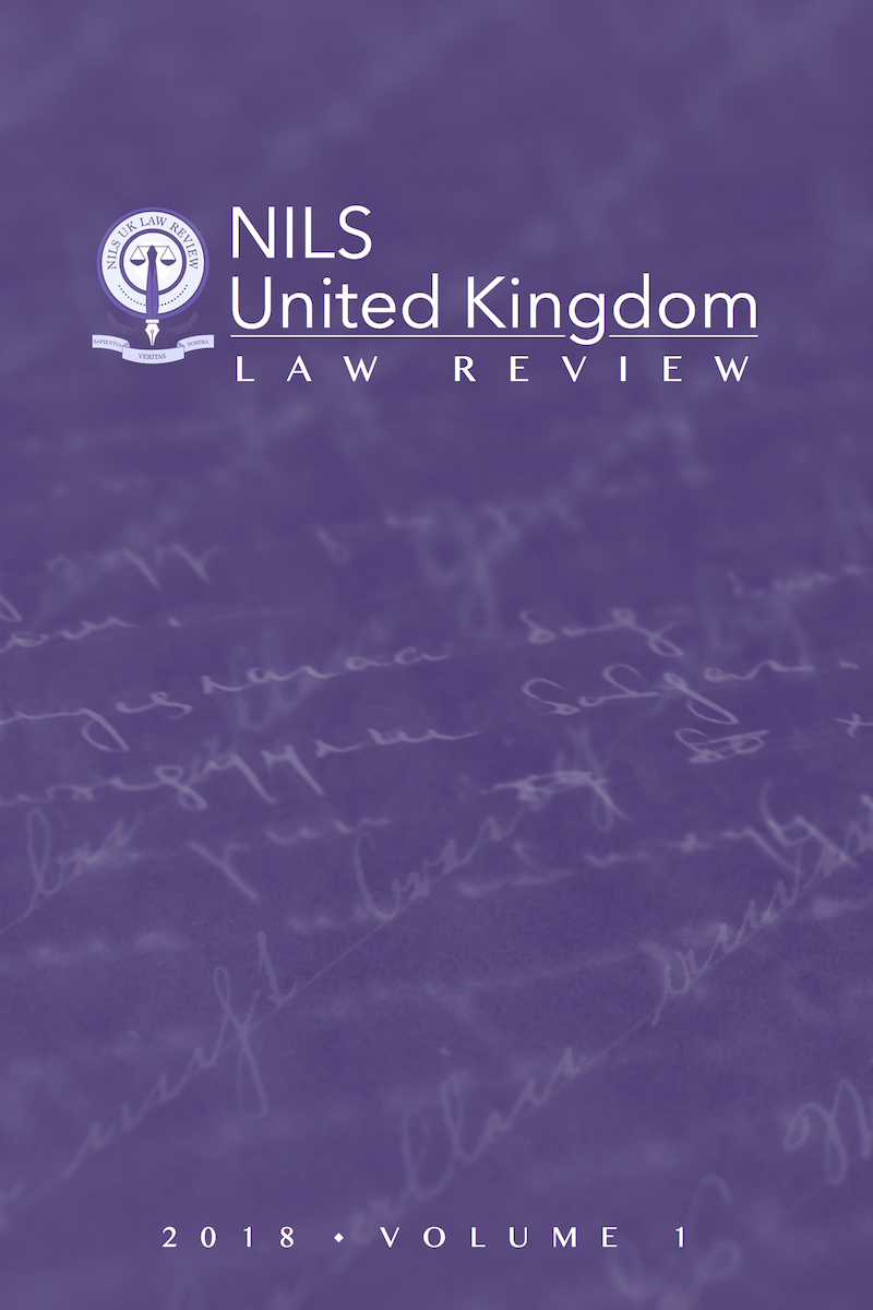 NILS UK Law review (2018 Vol 1)