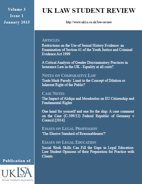 UK Law Student Review 3(1)