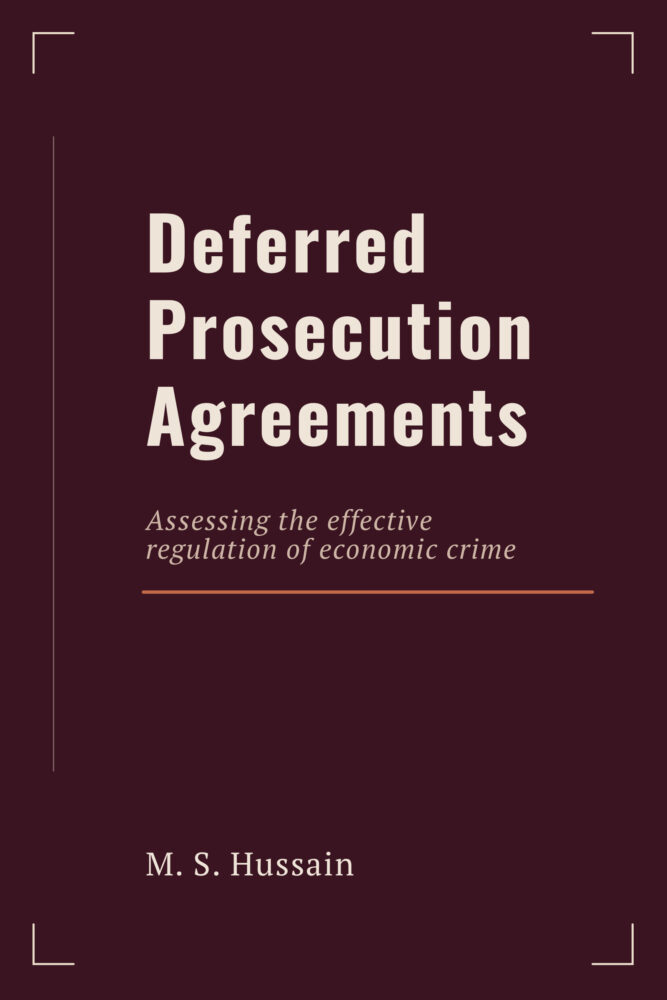 Cover of Deferred Prosecution Agreements by M. S. Hussain